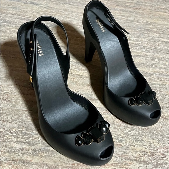 Melissa Ultra Girl open toe high heels sling sandals - Picture 5 of 16